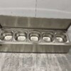 RVS GN bakhouder met deksel 5 x 1/6 gastronorm GN 88,5 cm Horeca - Afbeelding 4