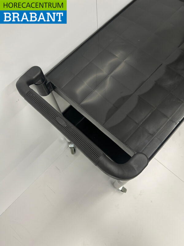 HCB Kunststof serveerwagen serveertrolley 3 lagen 102 cm Horeca - Afbeelding 5