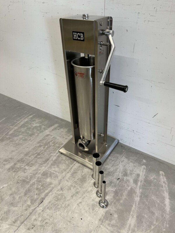 RVS Verticale vulbus stopbus worstvuller 7 liter Horeca Slagerij - Afbeelding 2