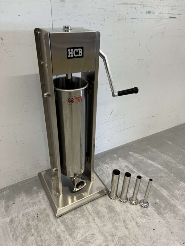 RVS Verticale vulbus stopbus worstvuller 7 liter Horeca Slagerij - Afbeelding 3