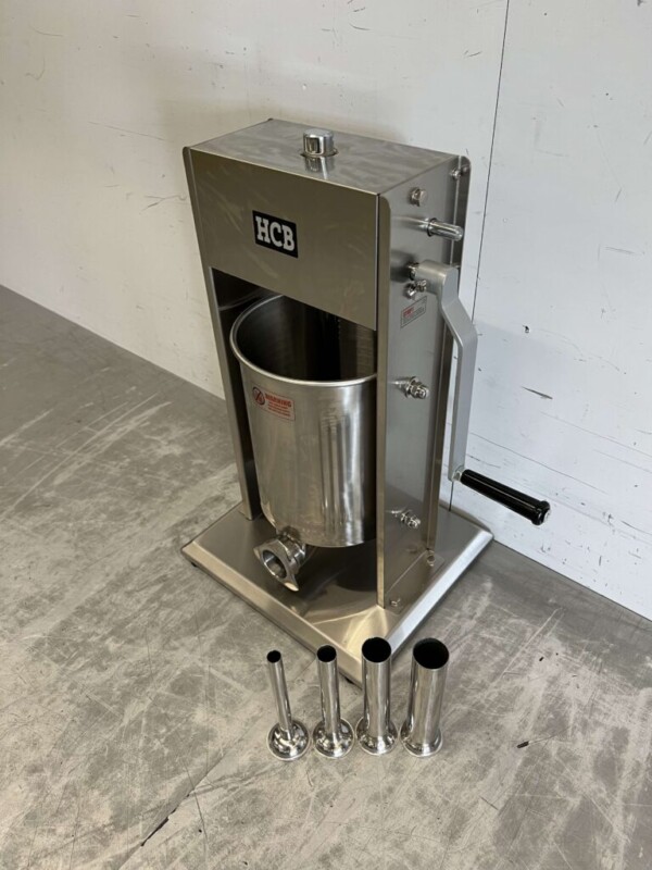 RVS Verticale vulbus stopbus worstvuller 10 liter Horeca Slagerij - Afbeelding 2