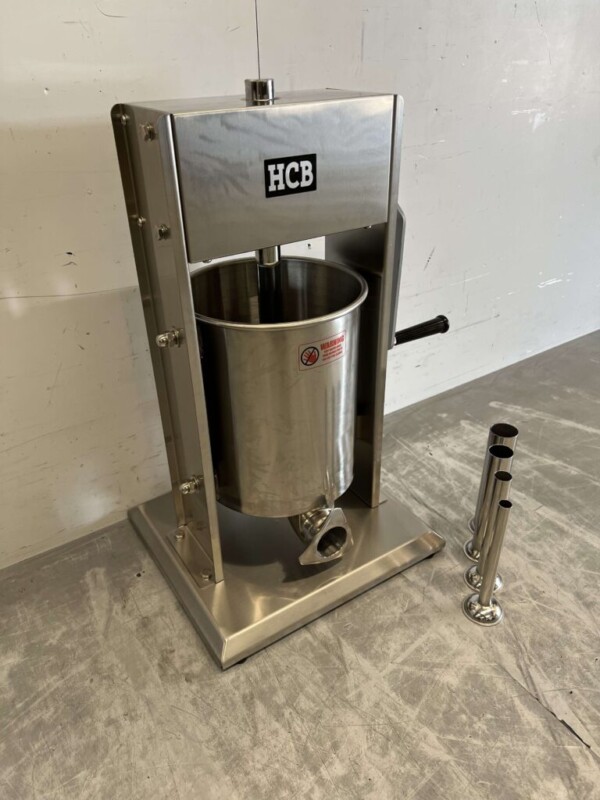 RVS Verticale vulbus stopbus worstvuller 10 liter Horeca Slagerij - Afbeelding 3