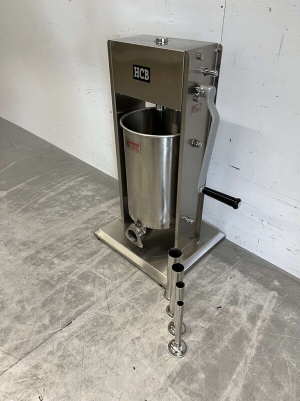 RVS Verticale vulbus stopbus worstvuller 12 liter Horeca Slagerij - Afbeelding 2