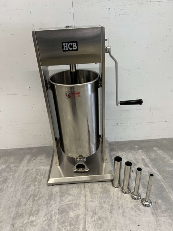 RVS Verticale vulbus stopbus worstvuller 15 liter Horeca Slagerij