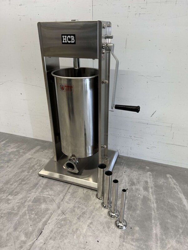 RVS Verticale vulbus stopbus worstvuller 15 liter Horeca Slagerij - Afbeelding 2