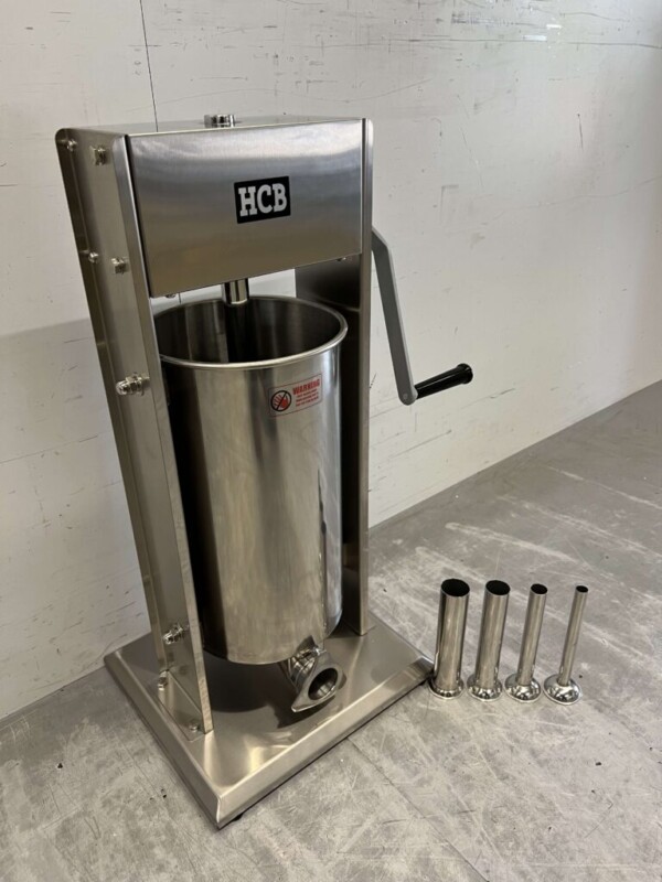 RVS Verticale vulbus stopbus worstvuller 15 liter Horeca Slagerij - Afbeelding 3