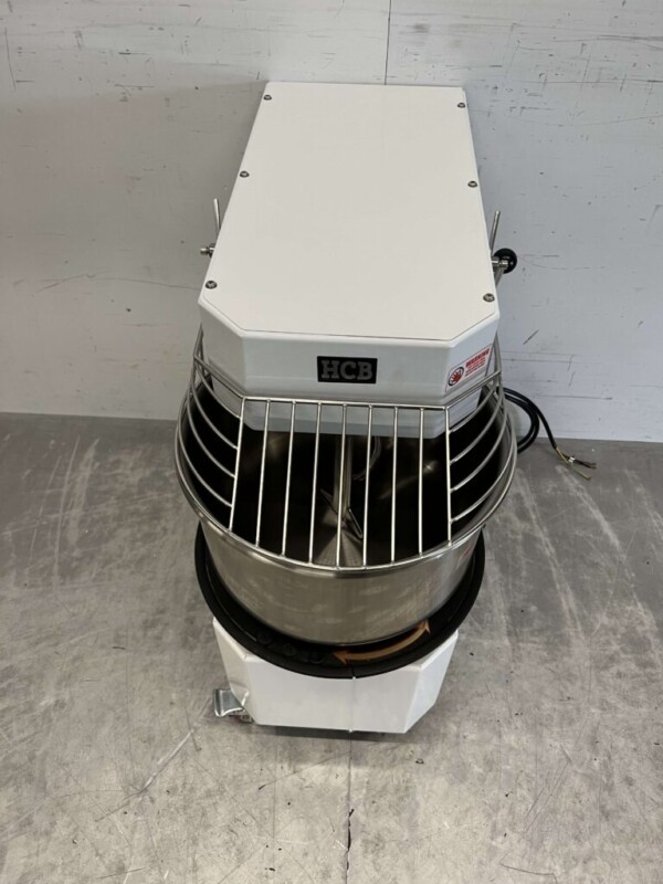 RVS Verrijdbare spiraalkneder deegmenger deegmixer 20 liter 400V Horeca - Afbeelding 4
