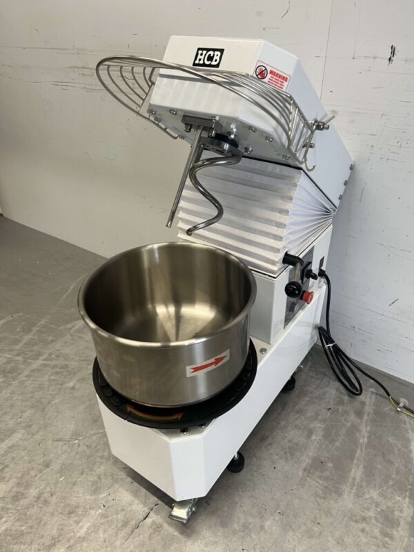 RVS Verrijdbare spiraalkneder deegmenger deegmixer 20 liter 400V Horeca - Afbeelding 5