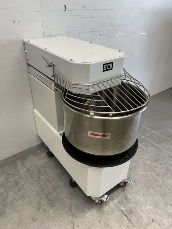 RVS Verrijdbare spiraalkneder deegmenger deegmixer 30 liter 400V Horeca - Afbeelding 3