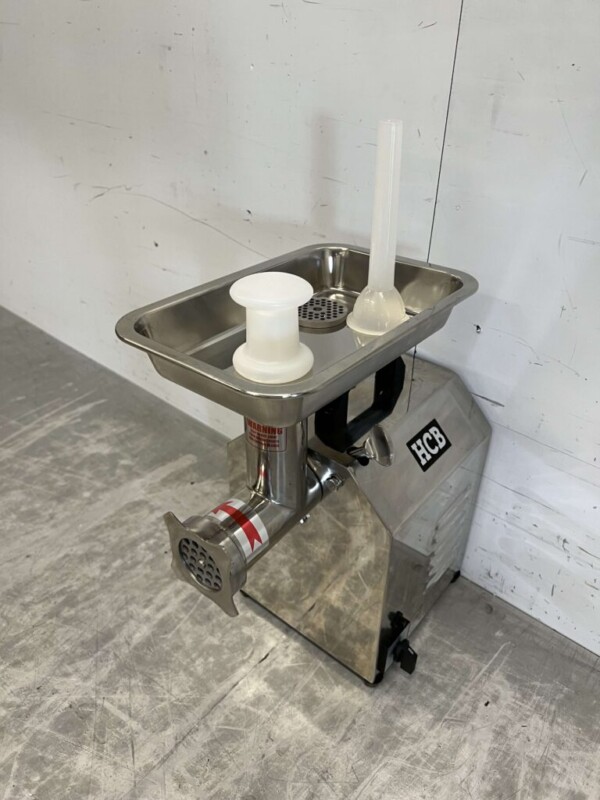 RVS Gehaktmolen Vleesmolen Vleeswolf Profi 80 kg per uur 230V Slagerij Horeca - Afbeelding 2
