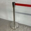 Saro Afzetpaal Afzetband zwart met trekband 180 cm Horeca