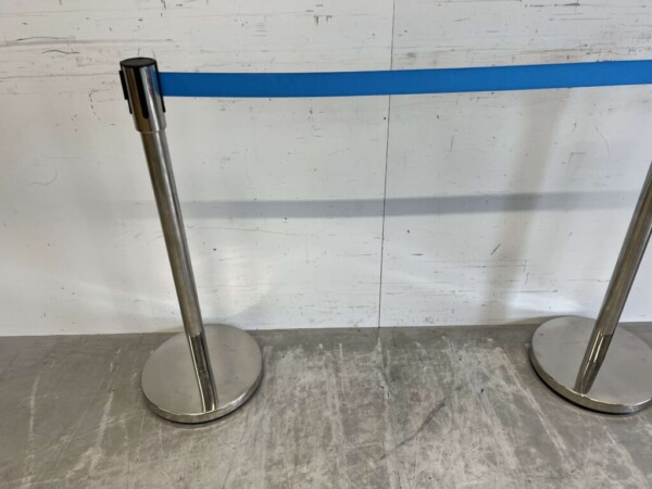 Saro Afzetpaal Afzetband zwart met trekband 180 cm Horeca - Afbeelding 2