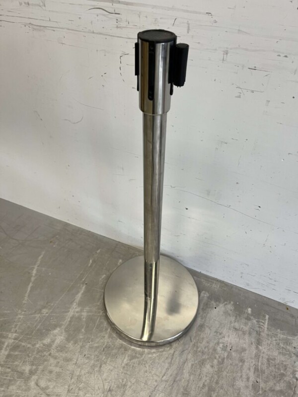 Saro Afzetpaal Afzetband zwart met trekband 180 cm Horeca - Afbeelding 3