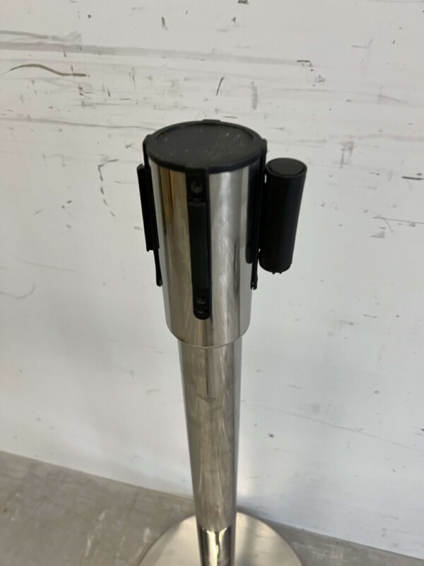 Saro Afzetpaal Afzetband zwart met trekband 180 cm Horeca - Afbeelding 4