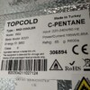 TopCold Backbar Barkoeling Glazen klapdeuren 220 liter 88 cm 230V Horeca - Afbeelding 5