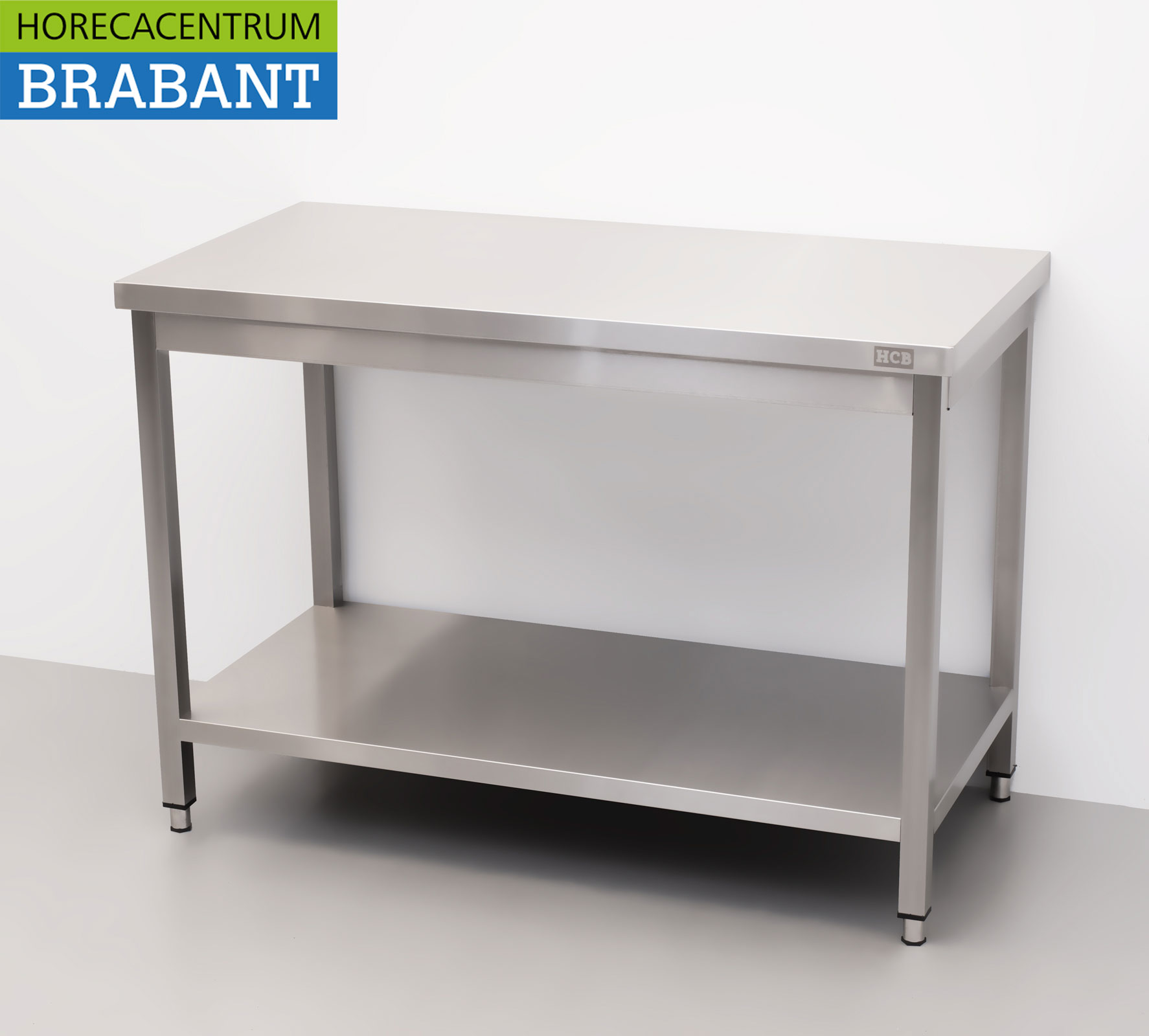 HCB RVS Werktafel Tafel Basic-line 120 x 60 x 85 cm Horeca - Afbeelding 2