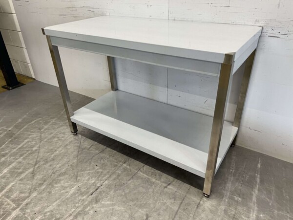RVS Werktafel Tafel Basic-line 120 x 60 x 85 cm Horeca - Afbeelding 2