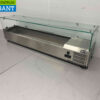 RVS HCB Opzetvitrine Opzet koelvitrine saladiere 7 x ¼ GN 150 cm Horeca - Afbeelding 2
