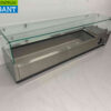 RVS HCB Opzetvitrine Opzet koelvitrine saladiere 7 x ¼ GN 150 cm Horeca - Afbeelding 3