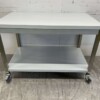 RVS Verrijdbare Werktafel Tafel Op Wielen 120 x 70 x 85 cm Horeca