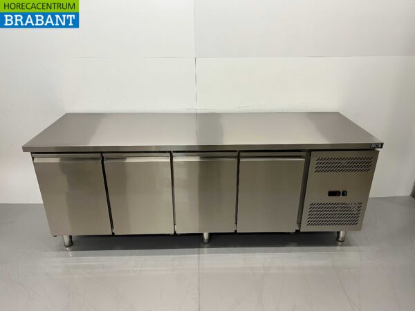 RVS Vrieswerkbank 4 deuren 1/1 gastronorm 223 cm Horeca