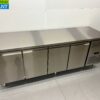 RVS Vrieswerkbank 4 deuren 1/1 gastronorm 223 cm Horeca - Afbeelding 2
