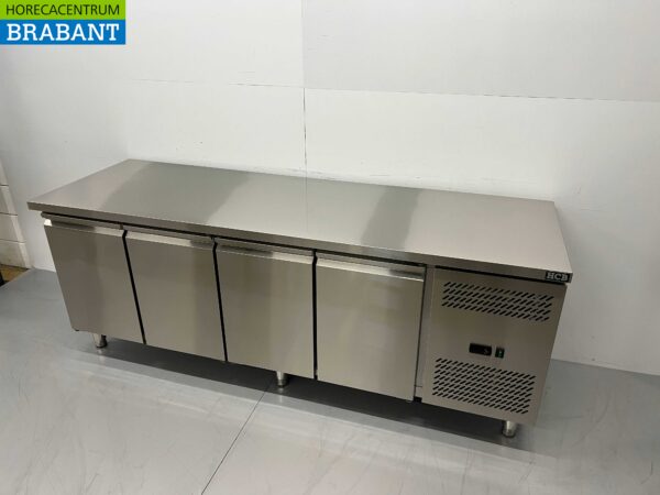 RVS Vrieswerkbank 4 deuren 1/1 gastronorm 223 cm Horeca - Afbeelding 3