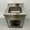 RVS Spoeltafel spoelbak 70 x 70 cm Horeca