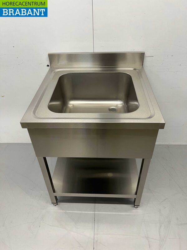 RVS Spoeltafel spoelbak 70 x 70 cm Horeca