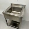 RVS Spoeltafel spoelbak 70 x 70 cm Horeca - Afbeelding 3