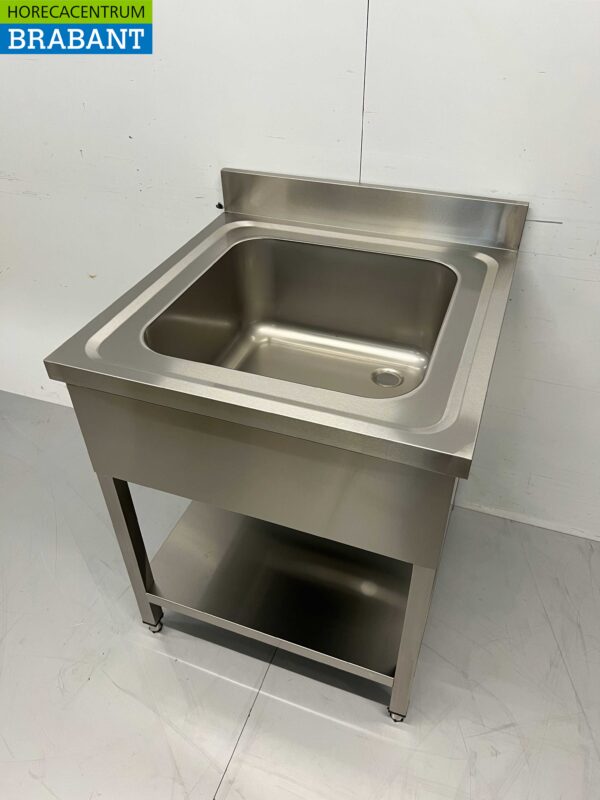 RVS Spoeltafel spoelbak 70 x 70 cm Horeca - Afbeelding 3