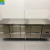 RVS Koelwerkbank 8 laden 223 cm 230V Horeca