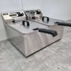RVS Dubbele Friteuse Frituur 2 x 11 liter 230V Horeca - Afbeelding 3