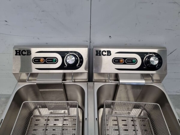 RVS Dubbele Friteuse Frituur 2 x 11 liter 230V Horeca - Afbeelding 6
