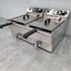RVS Dubbele Friteuse Frituur 2 x 16 liter 400V Horeca - Afbeelding 4