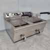 RVS Dubbele Friteuse Frituur 2 x 16 liter 400V Horeca - Afbeelding 6