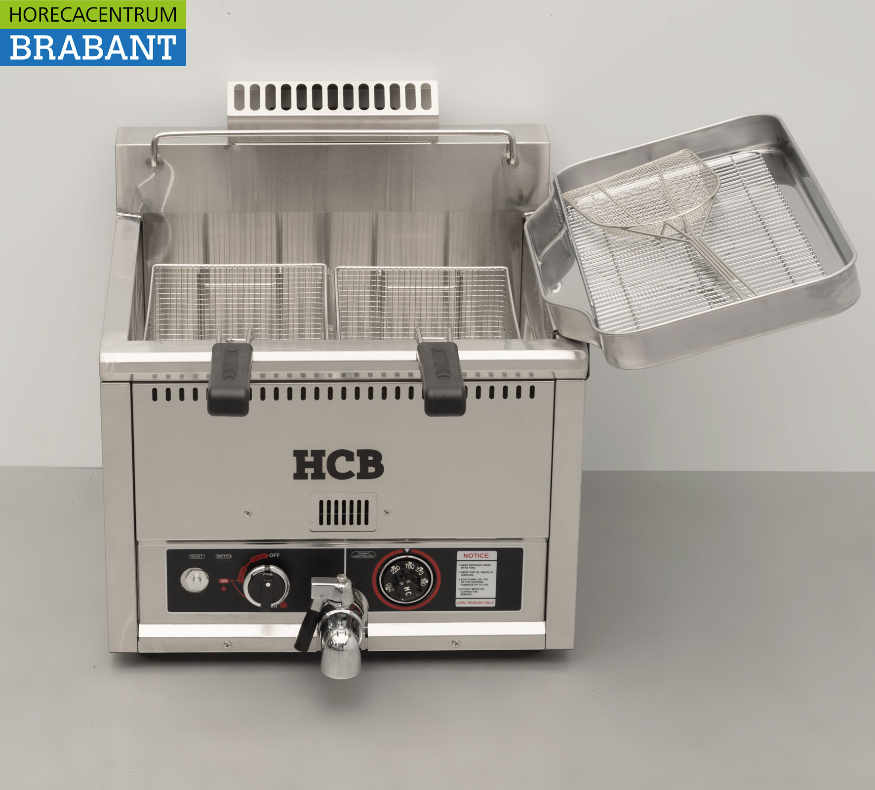 RVS Friteuse Frituur 30 liter Gas Horeca - Afbeelding 4