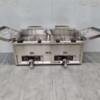 RVS Dubbele Friteuse Frituur 2 x 30 liter Gas Horeca