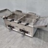RVS Dubbele Friteuse Frituur 2 x 30 liter Gas Horeca - Afbeelding 3