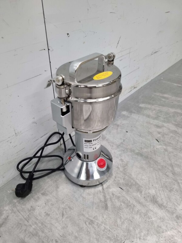 RVS Elektrische kruidmolen kruidenmolen graanmolen specerijenmolen 300 gram 230V Horeca - Afbeelding 3