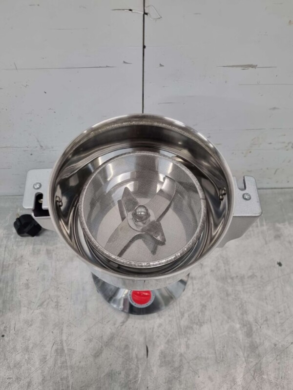 RVS Elektrische kruidmolen kruidenmolen graanmolen specerijenmolen 300 gram 230V Horeca - Afbeelding 4