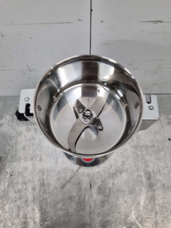 RVS Elektrische kruidmolen kruidenmolen graanmolen specerijenmolen 300 gram 230V Horeca - Afbeelding 5