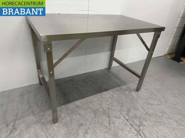 RVS HCB Inklapbare Werktafel Tafel 120 x 70 x 85 cm Horeca - Afbeelding 2