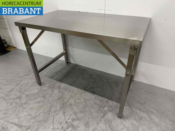 RVS HCB Inklapbare Werktafel Tafel 120 x 70 x 85 cm Horeca - Afbeelding 3