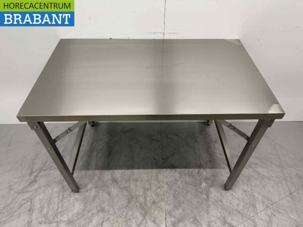 RVS HCB Inklapbare Werktafel Tafel 120 x 70 x 85 cm Horeca - Afbeelding 4