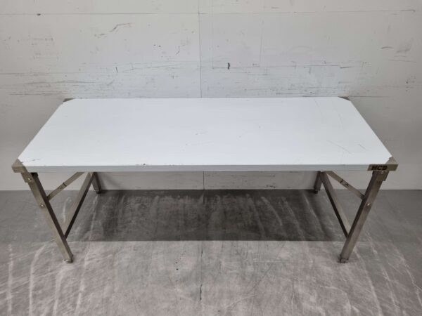 RVS Inklapbare Werktafel Tafel 180 x 70 x 85 cm Horeca - Afbeelding 4