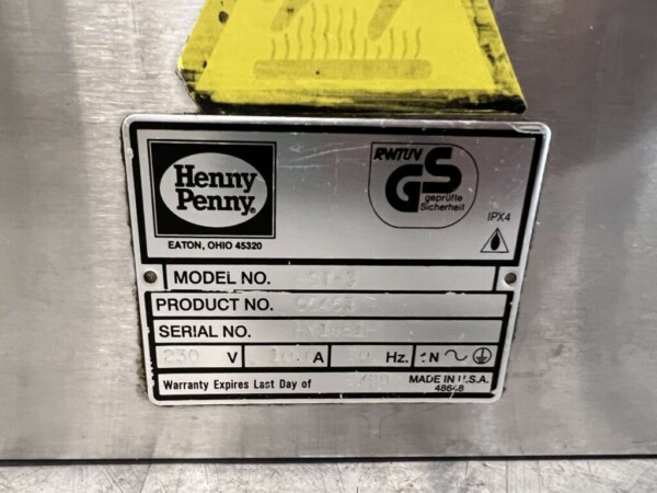 RVS Henny Penny Warmhoudvitrine Warmtevitrine 110 cm 230V Horeca - Afbeelding 9