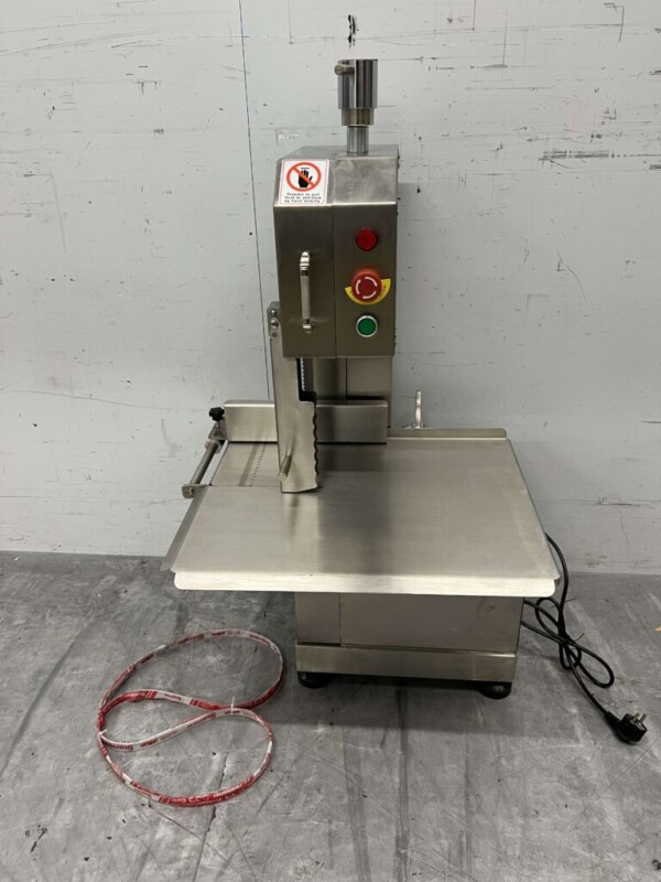 RVS Lintzaag beenderzaag Kantelbare tafel 1650 mm 230V Slagerij Horeca