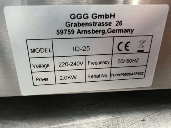 RVS GGG Keramische kookplaat fornuis 2 kW 230V Horeca - Afbeelding 5