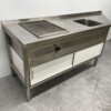 RVS Grillplaat Bakplaat Gladde bakplaat met Trespa onderstel 230 cm 400V Horeca - Afbeelding 3